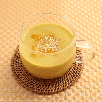 インドカレーふりかけのココナッツミルクスープ